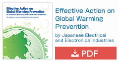Effective Action on Global Warming Prevention by Japanese Electrical and Electronics Industries